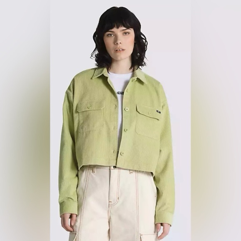 Vans Corduroy Textured Waffle Button Up Jacket Medium